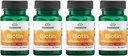 Swanson Biotin - Timed- Release 10000 mcg 60 Tabs (4 ambalaj)