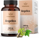 Suplimentul HERBAMAMA Dong Quai - 1000mg Angelica Root for Women's Support - Dong Quai Powder Capsule - Vegan, non-GMO Angelica Herb Antioxidant Supliment pentru femei