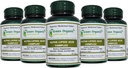 Green Organic Supplements' Alpha Lipoic Acid Complex, ALA, 90 VCaps Alpha Lipoic Acid Capsule (Pachet de 5)