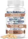 Suplimentul de sănătate hepatică pentru pisici - Thistle lapte pentru pisici de sprijin pentru ficat cu S-Adenosilmetionină (La fel) & Silybin - 30 comprimate