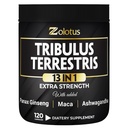 Zolotus 13in1 Tribulus Terrestris Capsule cu Maca, Horny Goat buruieni, Panax Ginseng, Saw Palmetto, Tongkat Ali, Shilaj & More - Energie, Rezistenta Supliment pentru barbati si femei - 120 Conte