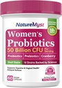 Femeie: Probiotice, 50 Miliarde CFU, 18 Tulpini pentru femei, Plus Prebiotic & Cranberry, Suport Digestive, Vaginal & Uurina Sănătate, Perioada de valabilitate Stabil, 60 Capace Vegan de eliberare întârziate