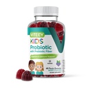 Gume Probiotice Vitee pentru copii Plus Prebiotice Fibră - 2 miliarde CFU - Digestive Health,Gut Health, Constipație Ajutor pentru copii de sprijin - Vegan, Gelatină gratuit - Chembable Probiotic Berry aroma
