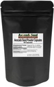Avocado Capsule cu pulbere de semințe [conte 60] #1 Fibră prebiotică + Supliment antioxidant, Alimente crude, Sănătate digestivă - Superalimentele maxime durabile