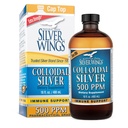 Natural Path Aripi de argint coloidale de argint 500ppm (2500mcg) Suport imun Supliment 16 fl. oz.