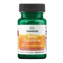 Swanson Beta-Caroten - Supliment de vitamina A Promovarea Sănătăţii Imune, Eye & Skin Health - Natural Wellness Formula - (250 Softgels, 3000mcg Fiecare)