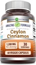 Amazing Formulas Ceylon Cinnamon 1200 Mg Supliment 
