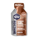 GU Energie octanică Ultra Endurance Energy Gel, Vegan, Gluten-Free, Kosher, și lactate-Free On-The-Go Sports Nutriție pentru rulare, ciclism, Drumeții sau schi, Ciocolată cu sare de mare, 24-Count