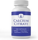 Ingrediente originale pure Citrat de calciu (100 capsule), întotdeauna pură, fără aditivi sau fillers, Lab verificat