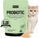 Probiotic pentru pisici și pisici - Cat Probiotic pulbere pentru prevenirea mingii de păr, suport digestiv, Sănătate imună, Prebiotice, și diaree Relief - Potrivit pentru pisici de interior și pisici - 60 Scoops