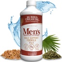 Comoara îngropată: Prostata masculină completă - Natural Herbal Formula Supliment w/ Saw Palmetto, Pygeum Bark, & Stine Nettles pentru a sprijini funcția urinară sănătoasă și prostată - 16 oz
