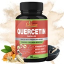 Cadane Querbetin capsule extract, 90 capsule, 3 luni aprovizionare cu Querbetin, Curcumin Turmeric, Berberine, Nettle, Black Seed Powder, Black Pepper.