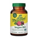 Megafood Vegan Vitamina B12, vitamina B Suplimentul cu vitamina B6, B12 Vitamine, și acid folic, susține producția de energie celulară, sistemul nervos Sănătate și funcția cardiovasculară - 30 comprimate