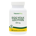 NaturasPlus Yolk Lecitina - 600 mg, 180 capsule - Soy Free, Gluten Free - 90 Serviri