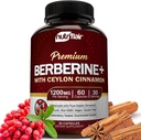 NutriFlair Premium Berberine HCL 1200mg, 60 capsule - Plus Pure True Ceylon Scorțișoară, Suplimente Pastile, Suport Sistem imunitar