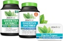 Zewise Health Enzime digestive, extract de ceai verde și tin de călătorie gratuită