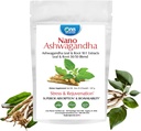 O planetă Nutriție Nano Ashwagandha Leaf & Root Powder 8 oz (227 Serviri), 10:1 Extract, Suportă Claritatea mentală, Non-GMO, Vegan, Gluten-Free