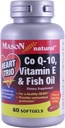 Mason Natural Co Q-10, Vitamina E și ulei de pește, 60 Softgels (Pachet de 2)