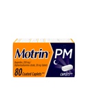Motrin PM Caplets cu 200 mg Ibuprofen & 38 mg Difenhidramină Ajutor pentru somn, Durere nocturnă Reliever pentru dureri minore, vrac, 80 ct