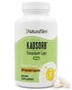 Citrat natural de potasiu natural natural Slim Gluconat 99 mg - Kadsorb susține echilibrul electrolitic și pH-ul normal - Suplimente de potasiu absorbabile cu minerale esențiale - Neorganic de OMG 400 capsule 1 ambalaj