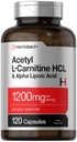 Horbäach Acetil L Carnitina HCL & Alpha Acid lipoic 1200 mg 