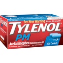 Tylenol Pm Durere extra-rezistență Reliever + Ajutor pentru somn, 225-caplete (1 ambalaj)