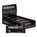 Wellcome Salted Caramel Marine Colagen Proteine Bar cu Reishi Mushroom pentru energie și suport imunitar - Adaptogene Snack Bar - Dairy Free Health Bar pentru functional Active Lifestyle (Pachet de 12)