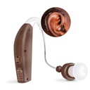 MSA 30X În spatele amplificatorului de sunet ureche, Amplifică sunetul de 30 Times, Lightweight, Virtual Invizibil, Confortabil, Volum reglabil, Incarcare rapidă, Brown, 1ct