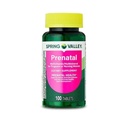 Valea de primăvară Prenatal Multivitamine / Multimineral pentru Gravide și Nursing Femei suplimente alimentare, 100 Conte +Sticker, Dri Store.