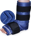 XXL Ankle picior pachet de gheață Wrap pentru rănirea picioarelor, acoperire completă glezna de gheață Wrap, Gel Ice Packs Reutilizabile pentru Fascitis plantară, Ahile Tendonitis, Sprained Ankles și Heels, Fibular Rană, Albastru