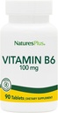 Naturas Plus Vitamina B6 100 mg - Vegetarian, Gluten gratuit - 90 comprimate, 90 Serviri