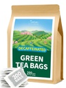 TeeLux Decaf Green Tea Bags, Ceai verde pur decafeinizat, Super Antioxidant, Ceai fierbinte & Iced, 200 Conte
