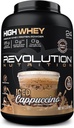 Nutriţie revoluţionară, Whey ridicat, Pulbere de proteine 2LB, Whey Izolat, Gluten gratuit, Lean Mass musculare pentru bărbaţi şi femei, 25g de proteine per scoop, 908 g, 24 Serviri (Iced Cappuccino, 2 Pound)