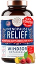 Menopauza Suplimente pentru femei - 5-HTP, Dong Quai, Black Cohosh pentru Menopauza Flashuri fierbinti, Suport pentru transpiratii de noapte - Femei Pre Meno Premenopauză Suplimentul pentru menopauză - 90 Capace