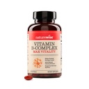 NatureWise Vitamina B Complex pentru femei și bărbați - cu acid folic Biotin B1 B2 B3 B6 B12 - Suport Energie celulară și Claritate mintală - Gluten & Dairy Free, Non-GMO - 150 Softgels[5-Mont]