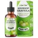 Soursop Graviola Picături lichide 1900MG 2Fl Oz, Soursop Bitter Leaf Extras Suplimente, Sleep Relax Support şi Immune Boost - Sugar Free, Aroma naturala, Herbal Goodness