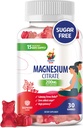 Gume de magneziu pentru copii si adulti - 200 mg - Chews de magneziu calm - Citrat de magneziu supliment masticabil pentru Mood & suport muscular