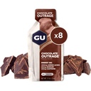 GU Energie Original Sports Nutrition Energy Gel, Vegan, Gluten-Free, 8-Count Tri-Berry și Chocolate Outrage Aroma cu Aminoacidi și Electroliti
