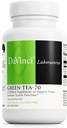 DaVinci Labs Ceai verde-70 - Supliment alimentar pentru a sprijini sistemul imunitar, sanatatea cardiovasculara si Cholesterol - cu extract de ceai verde - Decofeinat - capsule gluten-free - 60 vegetariene