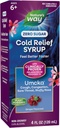 Natura's Way Cold Relief Zero Sugar Syrup, Umcka, Homeopatic, Shortens Colds, Sore Throat, Tuse, Congestion, și Stuffy Nose, Fenilephrine Free, Grape Flavored, 4 Fl Oz (Packaging May Vary)