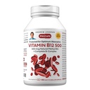 ANDREW LESSMAN Vitamina B12 500 360 capsule - metilcobalamină protejată prin absorbţie (coenzima naturală vitamina B12), esenţială pentru suport de energie şi stres, Plus B-complex, capsule uşor de înghiţit