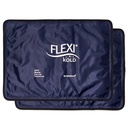 2 Pachete de gheaţă FlexiKold Gel (Standard Large: 10.5" x 14.5) - Pachet rece reutilizabil pentru leziuni, pentru calmarea durerilor de spate, Migrene Relief Pad, După Chirurgie, Postpartum, Cefalee, Umăr - 6300-COLD 2PK