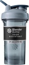 BlenderBottle Shaker Seria Pro Perfect pentru Shake-uri de proteine și antrenament pre, 24-Ounce, gri full-color