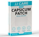 JJ CARE Capsicum Patch (40 PCS), 4.7" x 7.1" Soothing Capsaicina Patch, Capsicum Patches for Neck, Shoulder, Muscle Soreness- 8 Ore Relief