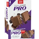 Power Crunch PRO Proteine Wafer Baruri, Snacks de proteine ridicate cu gust delicios, ciocolată triplă, 2.0 Ounce (4 Conte)