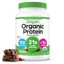 Orgain Organic Vegan Proteine pulbere, Creamy Ciocolata Fudge - 21g Proteina de plante, 6g Prebiotic Fibră, Low Net Carb, Fără Ingrediente Lactoză, Fără Zahăr Adăugat, Non-GMO, Pentru Shakes & Smoothies, 2.03 lb