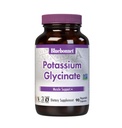 Bluebonnet Supliment de potasiu 99 mg Albion Glycinate Complex - Electrolit Balanta, Rezistenta musculara si de recuperare Suport mineral pentru femei si barbati* - non-GMO, Vegan, Gluten-Free - 90 Capsule vegetale