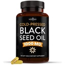 NOUA AGE Black Seed Seed Oil Softgel Capsule - Premium Cold-Pressed Nigella Sativa Producand ulei de seminte de chimen negru pur - Non-GMO & Vegetarian (60 Softgels)