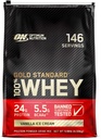 Optimum Nutritie aur standard 100% Whey Proteine pulbere, Vanilla Inghetata, 10 Pound (Packing May Vary)