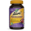 Calea naturii în viaţă! Suport imun* Gume cu extract de elderberry, vitamine C & D3, zinc, fără gluten, struguri și cireșe aromate, 90 gume vegetariene (Packing May Vary)